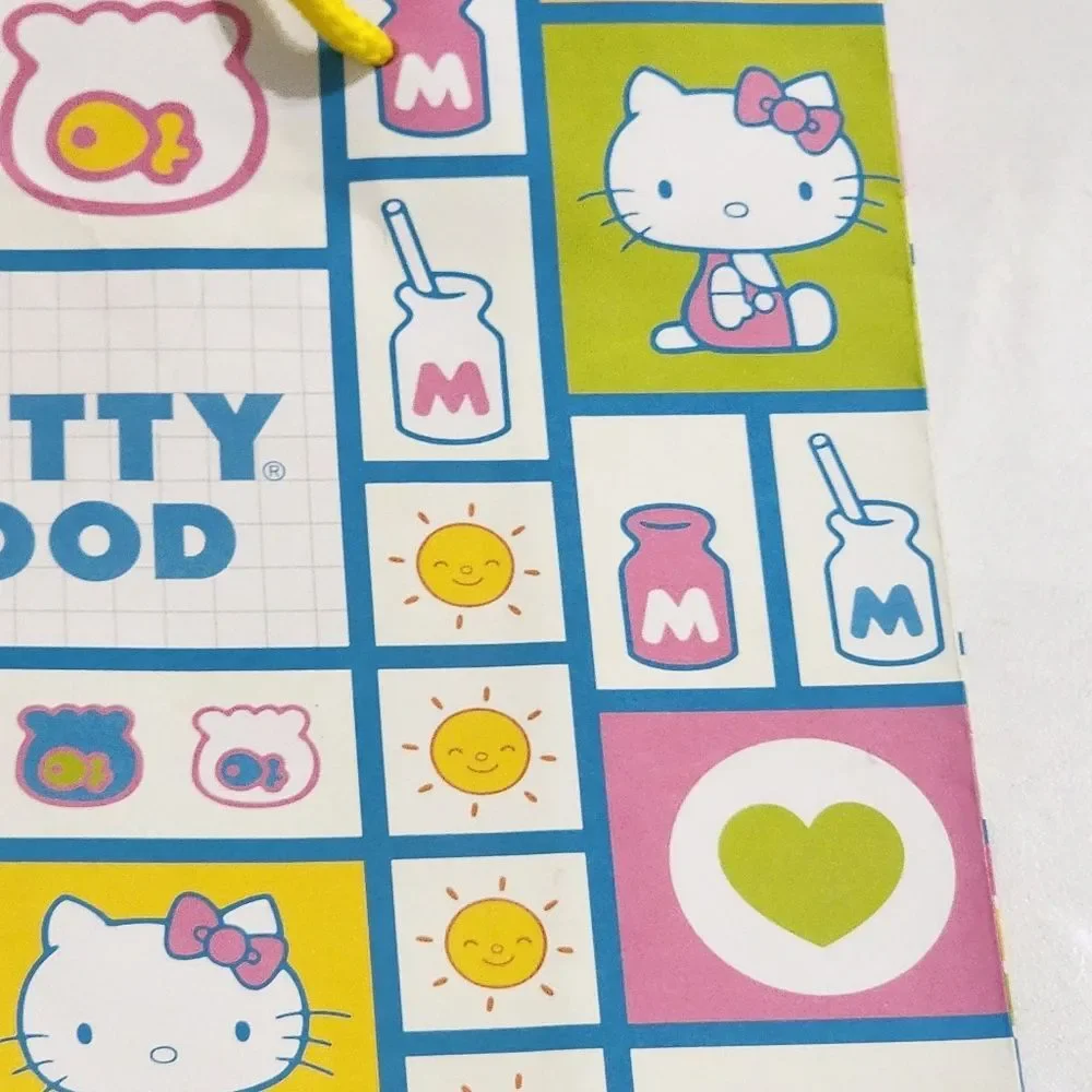 Sanrio Hello Kitty Colorful Pastel Paper Gift Bag RARE